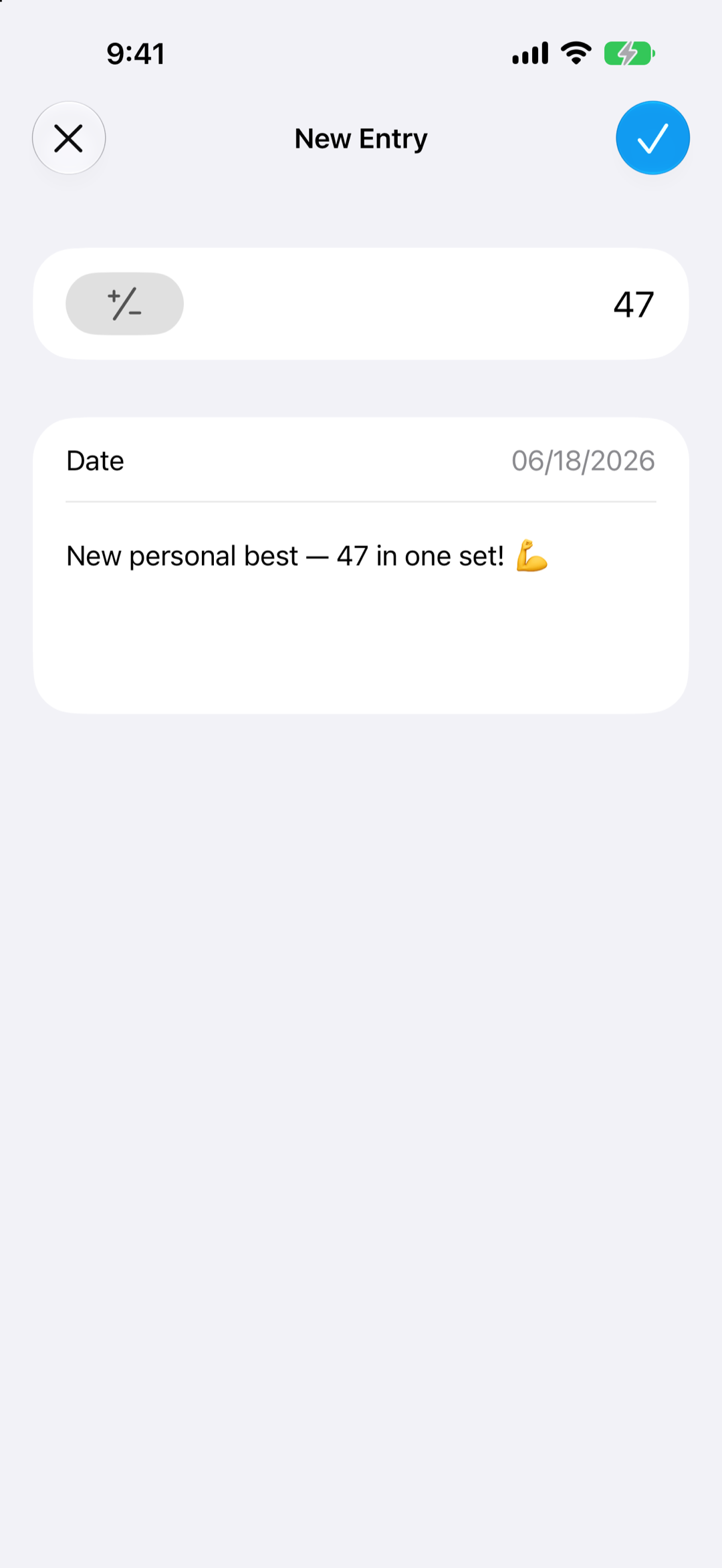Keep notes on every entry